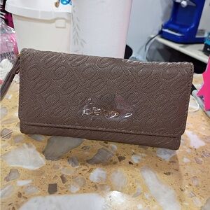 Brown Women's Fold-Over Wallet - Designer-Style